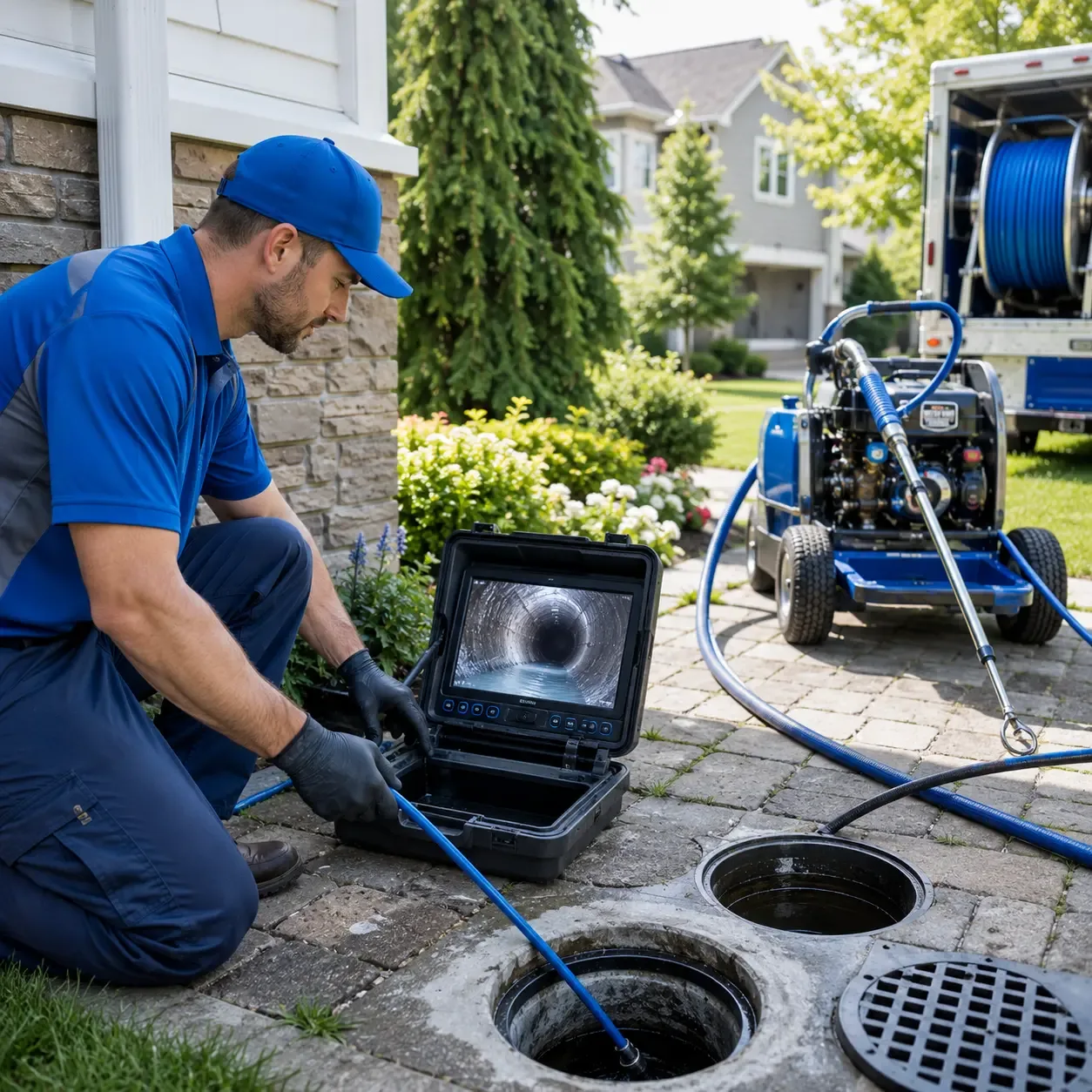 Outdoor drain cleaning professionals serving Edgewood, IL