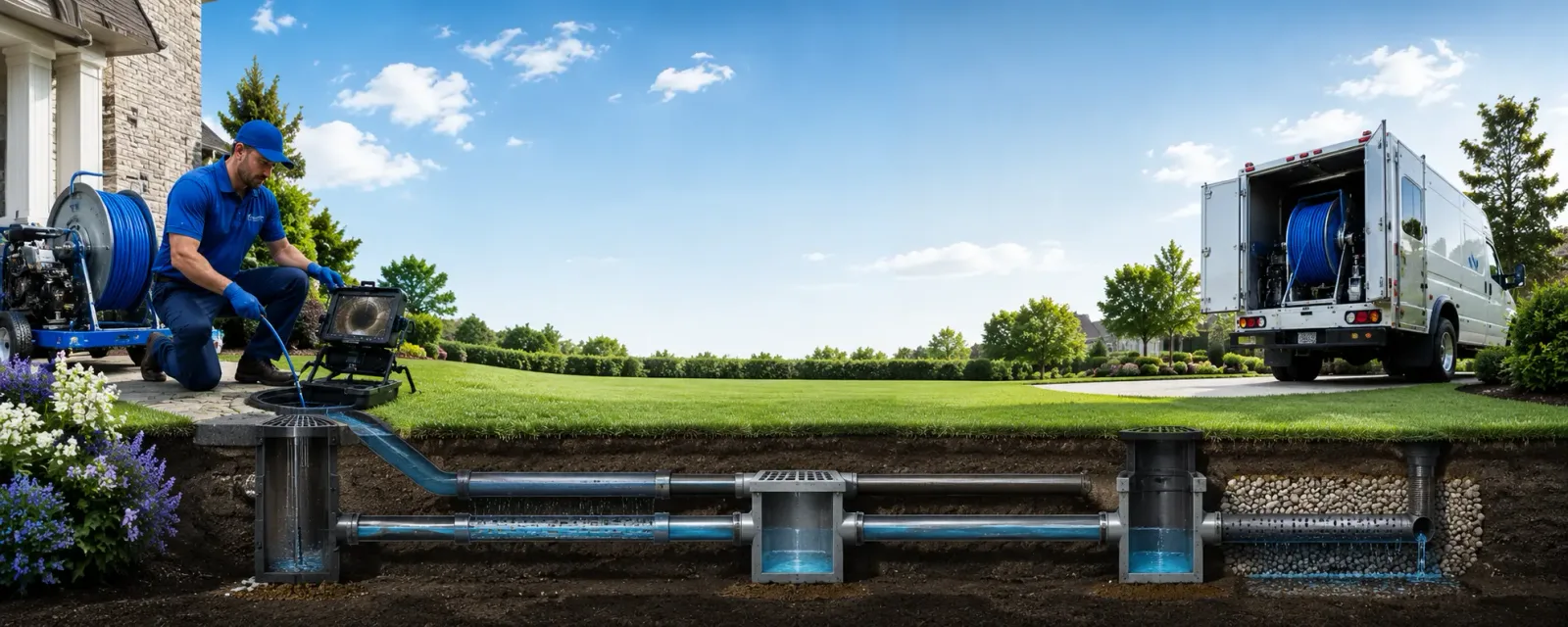 Outdoor drain cleaning information for Edgewood, IL